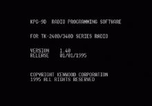 KPG-9D对讲机写频软件